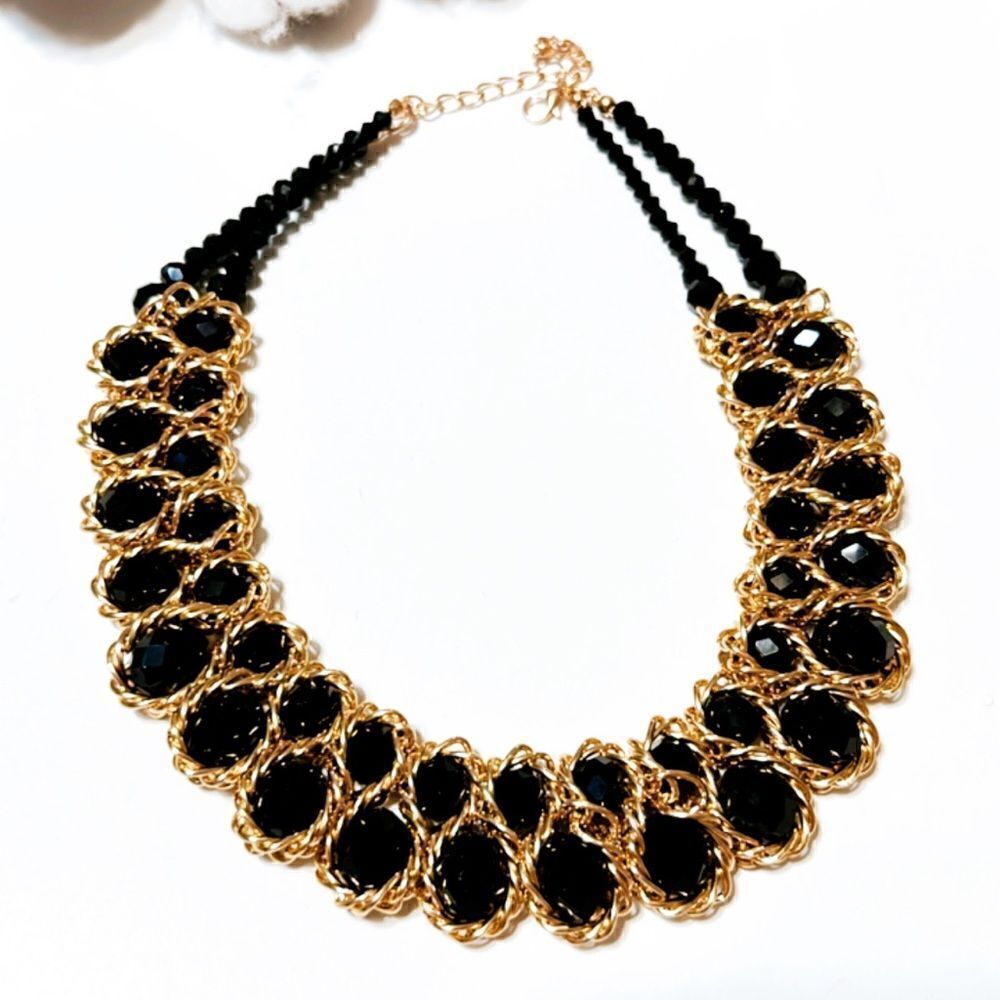 Crystal decor necklace N112